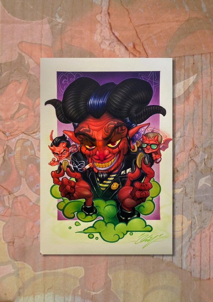 Money Devils *LIMITED EDITION OF 28 HANDMADE CUSTOMIZED PRINTS*