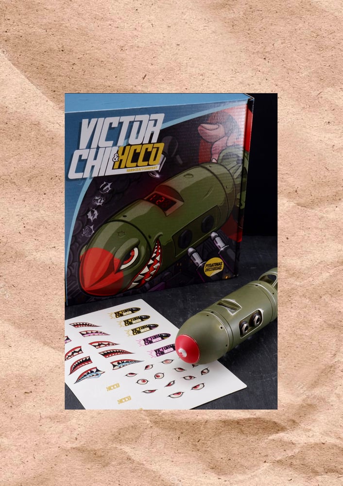 "MILITAR GREEN" VICTOR CHIL X HCCO FUENTE-COHETE DE ALIMENTACION + LÁMINA DE REGALO